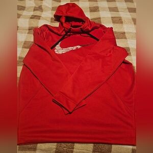Mens Nike Fri Fit Red  Sweatshirt with White Logo. 2xl